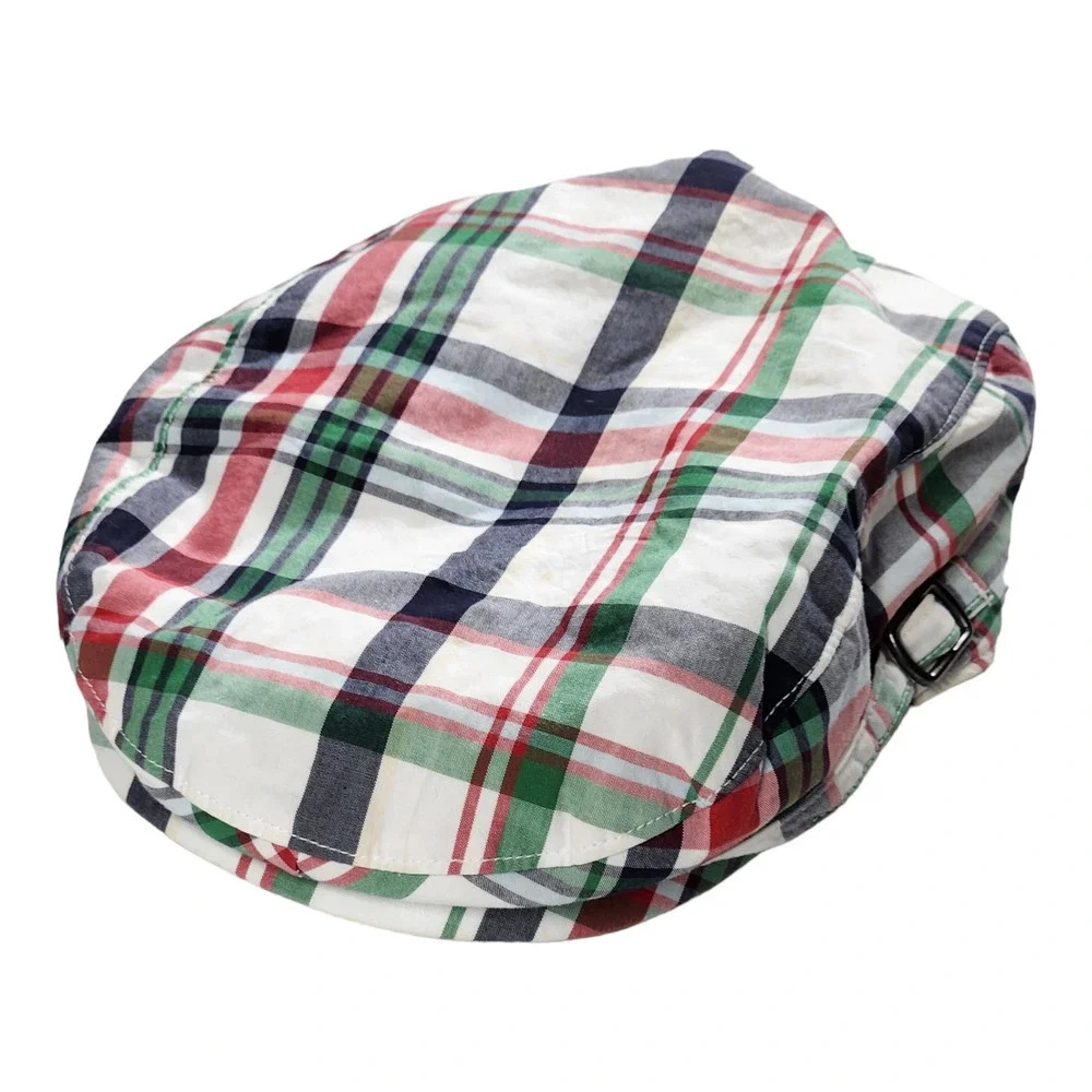 Janie And Jack Newsboy Cap Check Plaid Baby Hat Size 12-24 Months